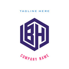 BH lettering logo is simple, easy to understand and authoritative