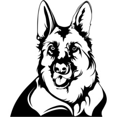 Shepherd SVG design, Doghead, cute shepherd wall art, animal print