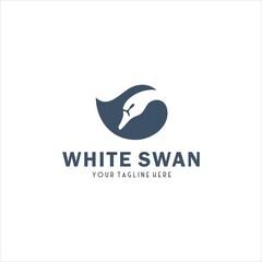 Fototapeta premium Swan Goose Logo Design Vector Image
