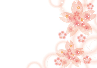 春の素材：桜の美しい背景素材
