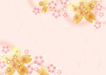 春の素材：桜の美しい背景素材