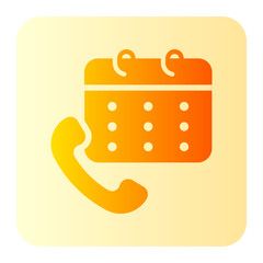 schedule gradient icon