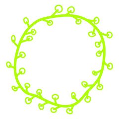 abstract floral frame