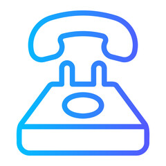 telephone gradient icon