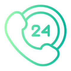 time call gradient icon