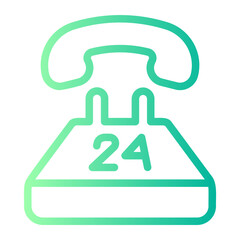 call center gradient icon
