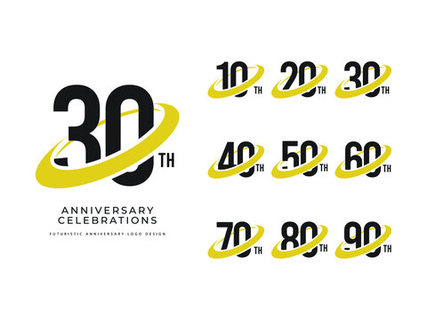 Anniversary celebration Logo Colletions concept