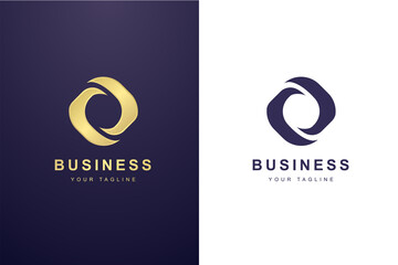 Initial Letter O Logo For Business or Media Company.