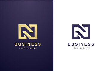 Initial Letter N Logo For Business or Media Company.