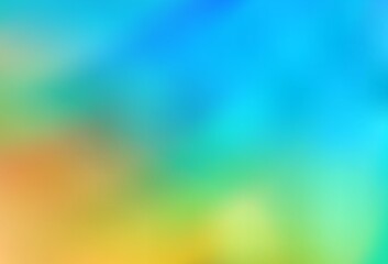 Light Blue, Yellow vector blurred shine abstract background.