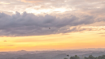 Beautiful view of sunset sky