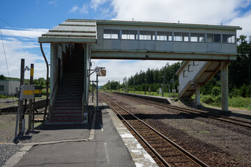 Naklejka premium 駅の風景