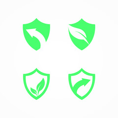 shield logo vector simple and elegant design