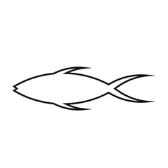 The illustration of fish vector. Suitable for animal, marine life or sea creature icon, logo sign or symbol.