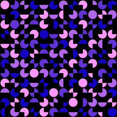 digger pattern. color illustration. segments of circles. vector seamless pattern. abstract geometric shapes. simple repetitive background. fabric swatch. wrapping paper. continuous design template