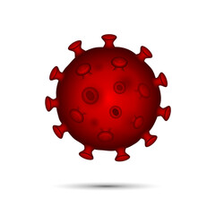 omicron virus. influenza virus cells Red. Medical concept of the COVID-19 outbreak omicron.