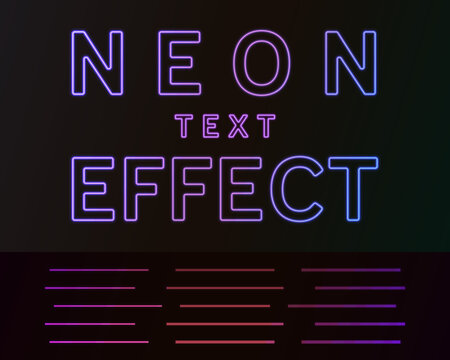 Editable glowing text effect + 30 neon light art and pattern brush + 1 graphic style + tutorial. Created using AI CS6.