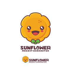 vector Sunflower cartoon mascot