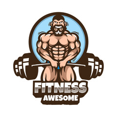 Illustration vector graphic of Gym, good for logo design