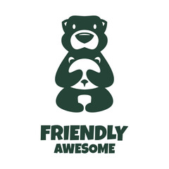 Illustration vector graphic of Friendly, good for logo design