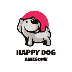 Obraz premium Illustration vector graphic of Happy Dog, good for logo design