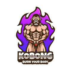 Illustration vector graphic of Gym, good for logo design