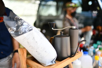Coffee in a moka pot