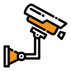 cctv camera icon illustration