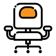 office chair icon illustration