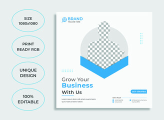 Corporate social media post banner