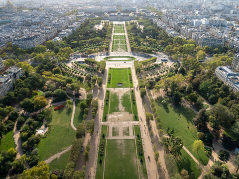Camp de Mars, Paris, desde la Torre Eifel