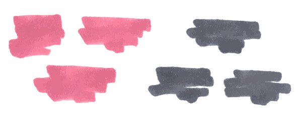 Vector set of paint brush spot, hand painted background, watercolor dab. For banner, tag or label watercolor backgrounds band.