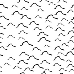 Seamless pattern with sketch squiggle