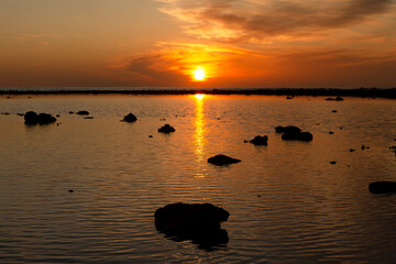 Sunset on the Pakarang beach