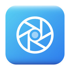 camera shutter icon illustration