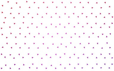 Fototapeta na wymiar Light Purple, Pink vector pattern with colored triangles on white background.