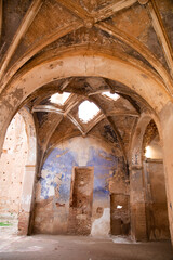 Ruins of the town of Belchite, scene of one of the symbolic battles of the Spanish Civil War, the Battle of Belchite. Zaragoza. Spain
