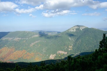 view of the mountains