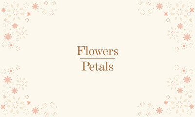 Obraz premium flat beautiful flowers petals background