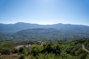 view of the mountains
