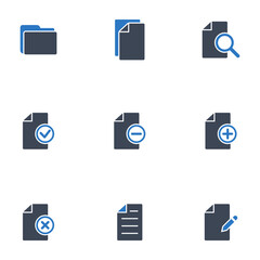 Documents icon vector graphic