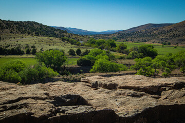 landscape of the mountains