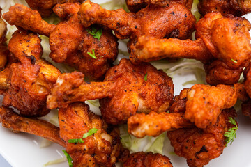 Chicken lollipop snack or starter recipe from India