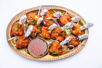 Chicken lollipop snack or starter recipe from India