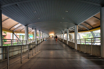 Chong Nonsi Pedestrian Bridge, this Skywalk is an Urban Landmark located in the middle of the Sathorn-Silom Central Business District with