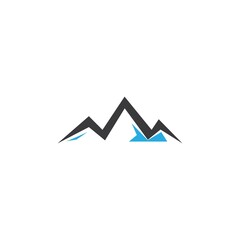 Mountain icon Logo Template Vector illustration design