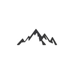 Mountain icon Logo Template Vector illustration design