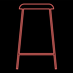 Neon christmas cookie red color vector illustration image flat style