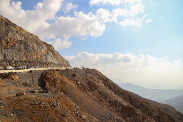 View from Jebel Jais mountain Ras Al Khaimah, uae