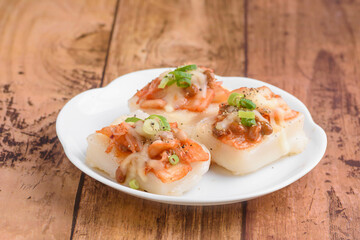 キムチ納豆ピザ